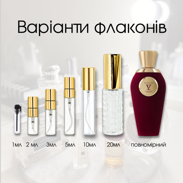 V Canto Cicuta parfum, Італія, 1 мл